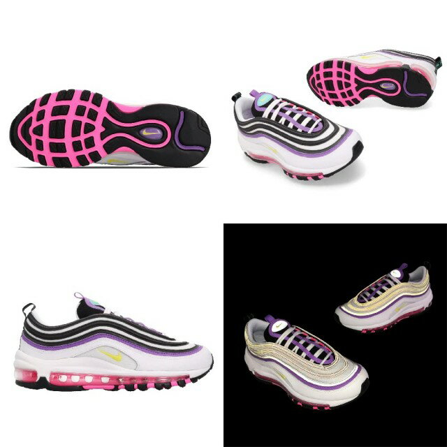 NIKE W AIR MAX 97ナイキ エア マックス 97 レディース ランニング シューズ White Purple Pink Yellow