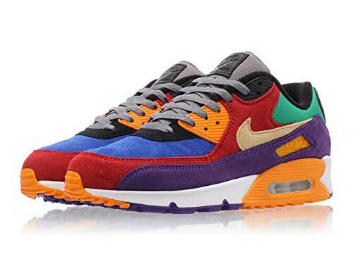 NIKE AIR MAX 90 QSナイキ ウィメンズ エア マックス 90 QS ランニング シューズクレイジーカラー Red/Hyper Grape/Orange Peel 19-09-048