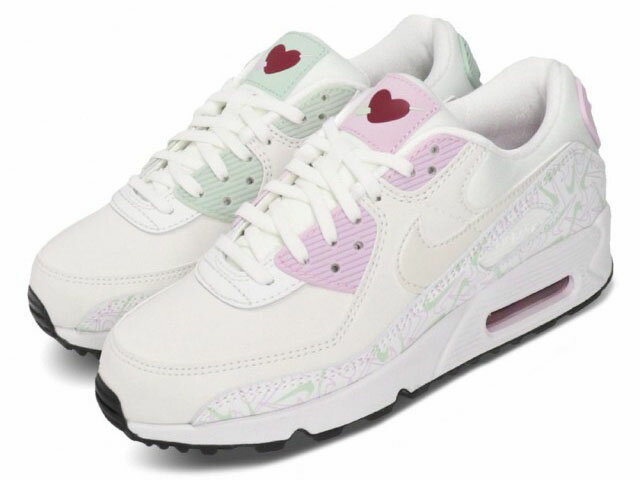 NIKE WMNS AIR MAX 90 VDAYナイキ ウィメンズ エア マックス 90 レディース シューズ【VALENTINES DAY】【バレンタイン限定】白ピンク SUMMIT WHITE/SUMMIT WHITE #8