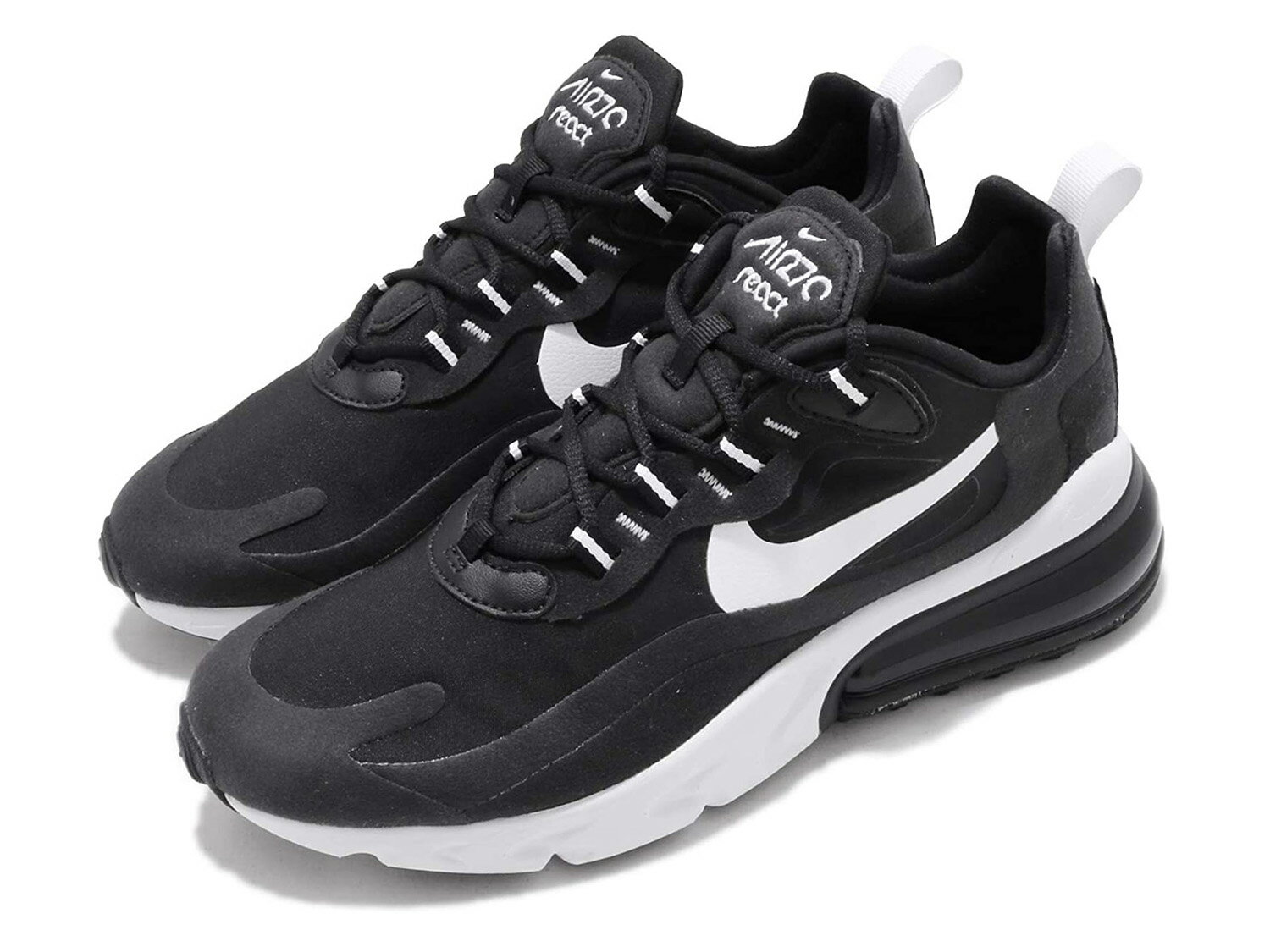 NIKE W AIR MAX 270 REACTナイキ エア マックス 270 リアクト レディース カジュアル シューズBLACK/WHITE-BLACK-BLACK 20-03-022#80