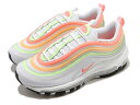 NIKE W AIR MAX 97 ESSiCL GA }bNX 97 ESS fB JWA V[Y Melon Tint/Barely Volt/Atomic Pink 20-08-0207#80