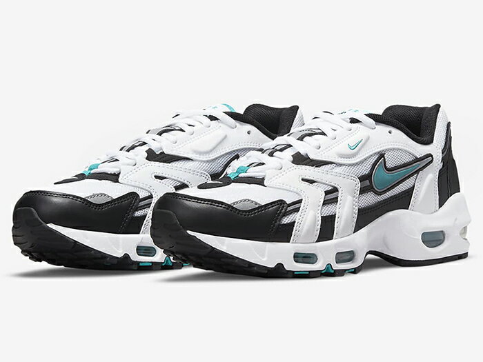 NIKE AIR MAX 96 IIナイキ エア マックス 96 II メンズ カジュアル シューズ白黒ターコイズ WHITE/MYSTIC TEAL/BLACK