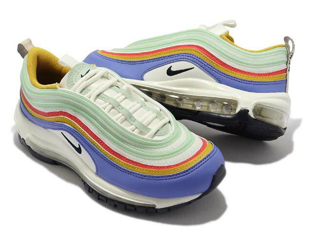 NIKE WMNS AIR MAX 97ナイキ ウィメンズ エア マックス 97 レディース カジュアル シューズ 白サファイヤ WHITE/OBSIDIAN SAPPHIRE 21-10-T#80