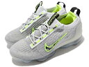 NIKE AIR VAPORMAX 2021 FKナイキ エア ベイパーマックス 2021 フライニット灰黒ボルトイエロー GRAY/BLACK/WHITE/VOLT 21-10-T 80