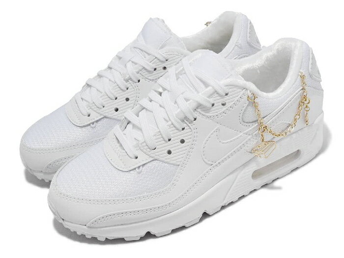 NIKE WMNS AIR MAX 90【Lucky Charms】ナイキ ウィメンズ エア マックス 90【ラッキーチャームス】白金 White/Metallic Gold/White