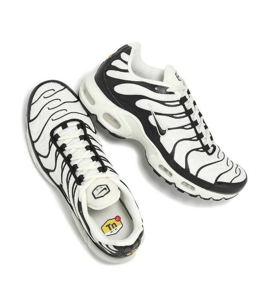 ナイキ NIKE AIR MAX PLUS ESS+エア マックス プラス エッセンシャル白黒（若干オ...