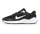 NIKE REVOLUTION 7 GSナイキ キッズ、レディースシューズBLACK WHITE 23-12-S #70