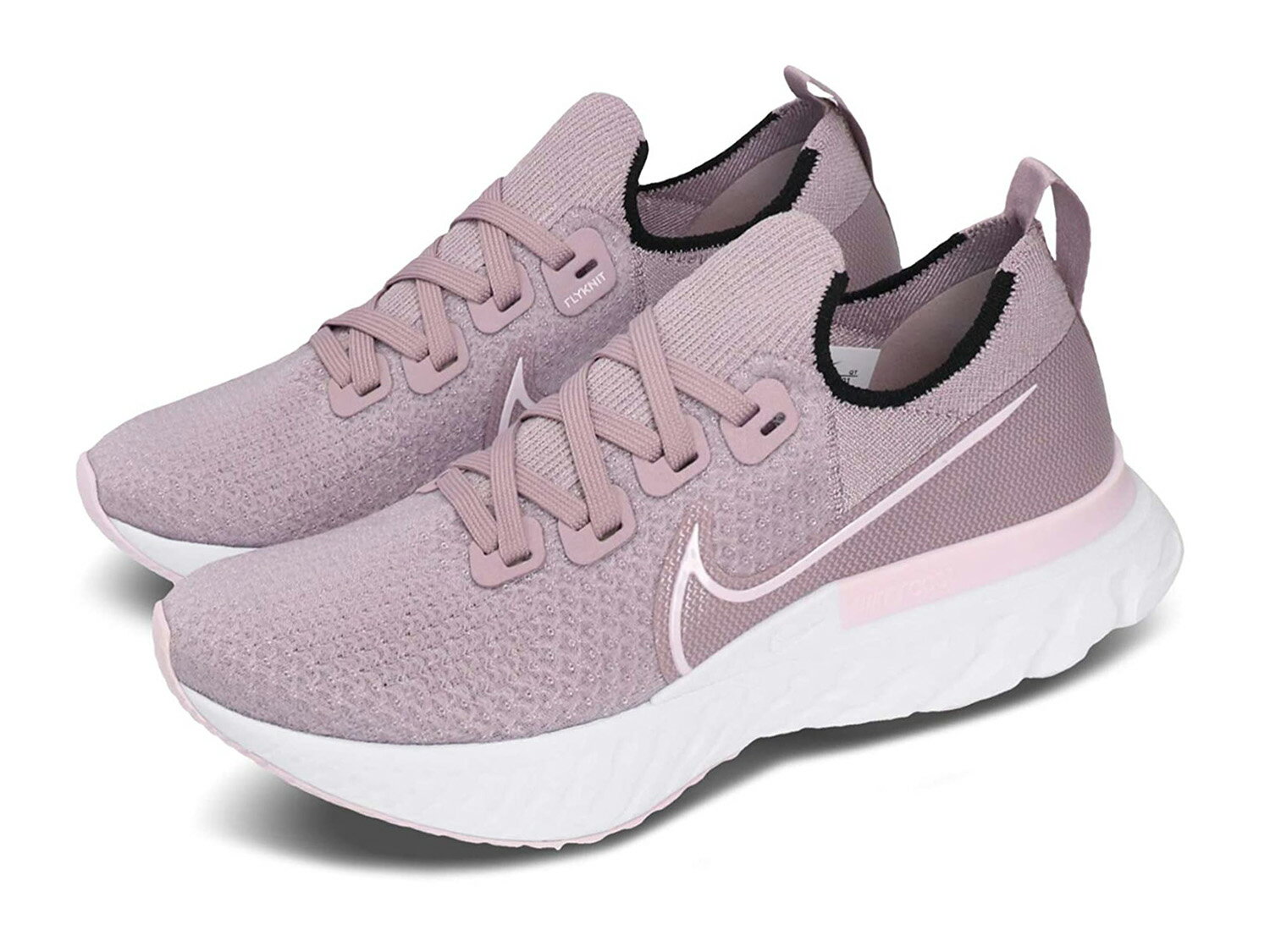 NIKE W REACT INFINITY RUN FKナイキ リアクト インフィニティ ラン FK フライニット レディース ランニング シューズ PLUM FOG/PINK FOAM-WHITE 20-03-093#70