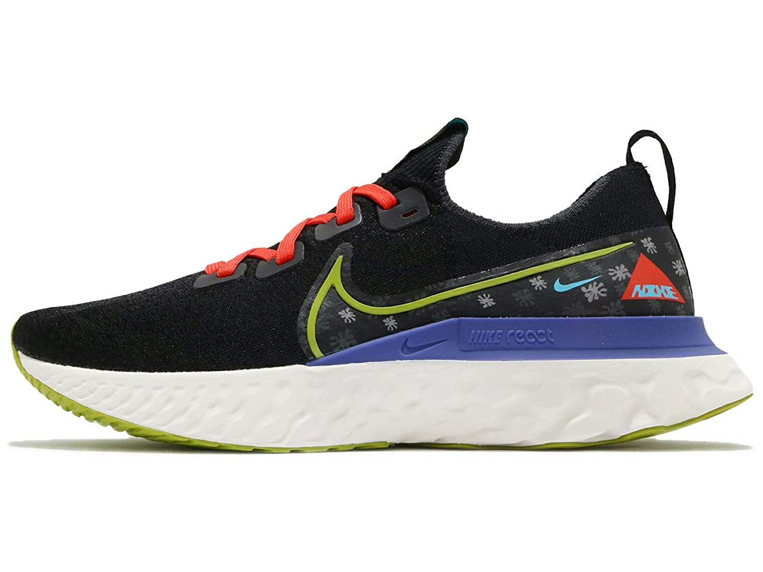 NIKE REACT INFINITY RUN FK ASナイキ リアクト インフィニティ ラン フライニット メンズ ランニング シューズBLACK/BRIGHT CACTUS-SAIL 20-12-0180#70