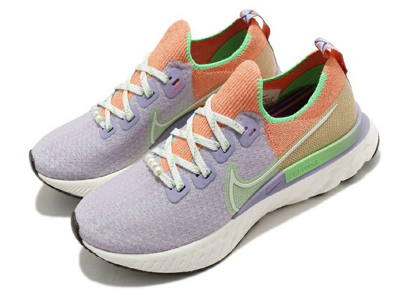 NIKE W REACT INFINITY RUN FKナイキ リアクト インフィニティ ラン フライニット レディース ランニング シューズMultiColor/orangr 20-12-0245#70