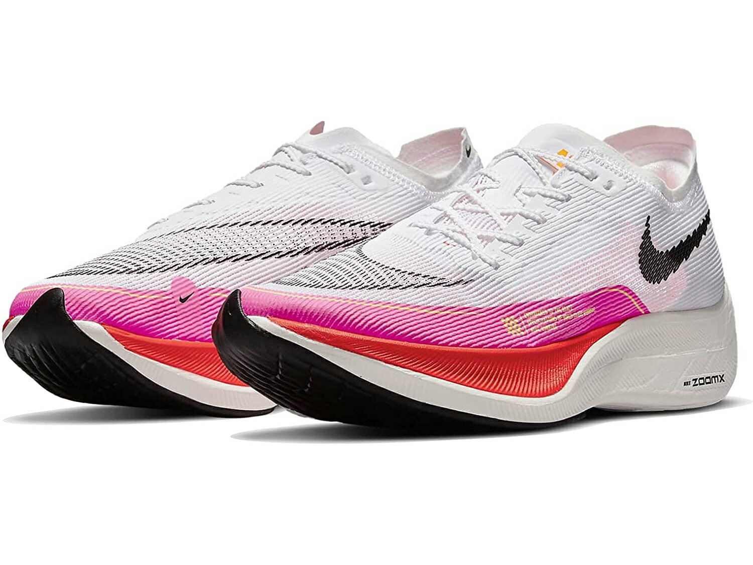 NIKE ZOOMX VAPORFLY NEXT% 2ナイキ ズームX ヴェイパーフライ ネクスト% 2 厚底 ランニング シューズ白黒ピンク White/Black/Pink 21-08-0175#100 -J