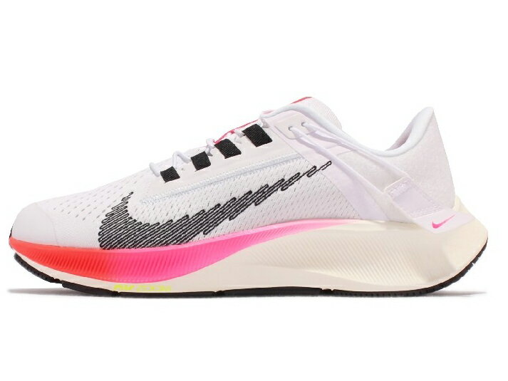 NIKE W AIR ZOOM PEGASUS 38 FLYEASEナイキ エア ズーム ペガサス 38 レディース ランニング シューズWhite/Gray/Pink Blast/Black 21-09-08169#70