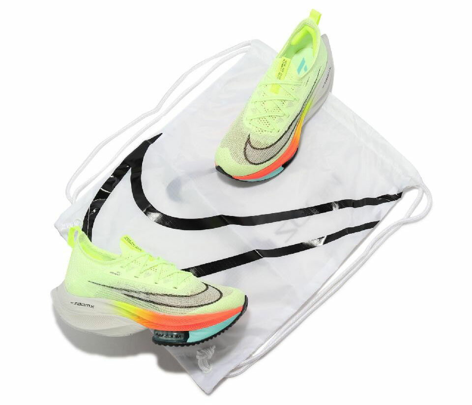 NIKE W AIR ZOOM ALPHAFLY NEXT%ナイキ エア ズーム アルファフライ ネクスト レディース カジュアル シューズYellow 21-10-L#100