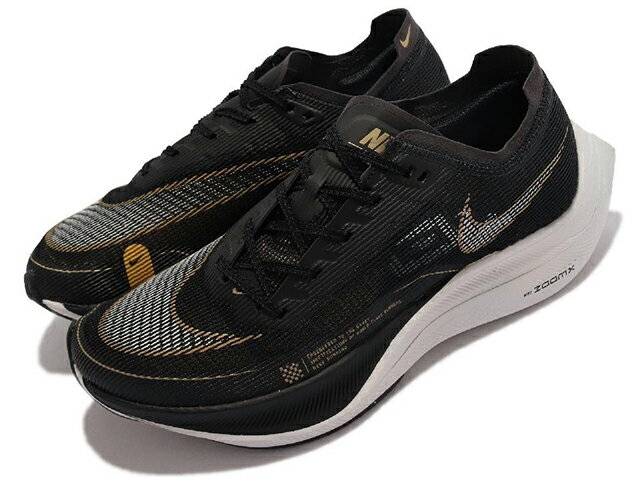 NIKE ZOOMX VAPORFLY NEXT% 2ナイキ ズームX ヴェーパーフライ ネクスト% 2 厚底 ランニング シューズBLACK GOLD WHITE 21-11-T#100