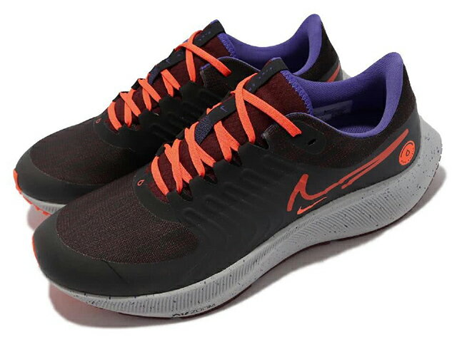 NIKE PEGASUS 38 SHIELD ナイキ メンズランニングシューズ BLACK ORANGE PURPLE 21-11-T#70