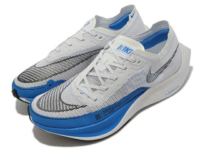 NIKE ZOOMX VAPORFLY NEXT% 2ナイキ ズームX ヴェーパーフライ ネクスト% 2 厚底 ランニング シューズWHITE/PHOTO BLUE 22-01-T#80