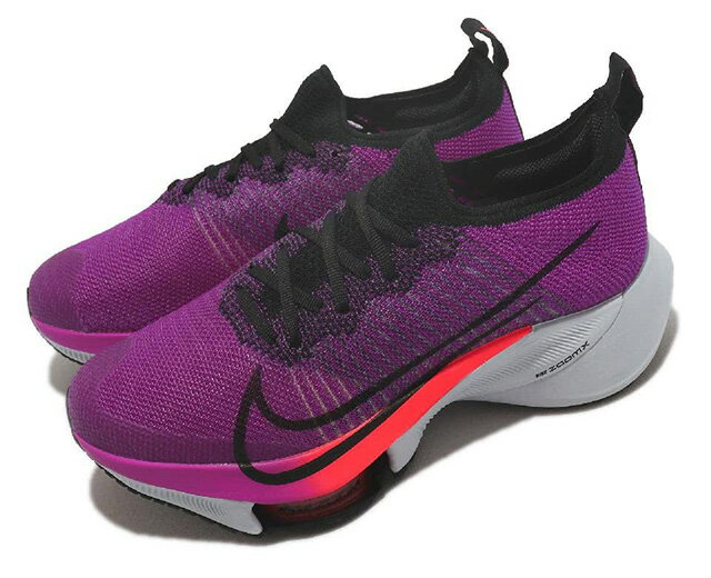 NIKE WMNS AIR ZOOM TEMPO NEXT% FK ナイキ ウィメンズ エア ズーム テンポ ネクスト% フライニット レディース ランニング シューズPURPLE 22-06-S#80