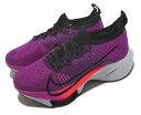 NIKE WMNS AIR ZOOM TEMPO NEXT% FK ナイキ ウィメンズ エア ズーム テンポ ネクスト% フライニット レディース ランニング シューズPURPLE 22-06-S#80 1