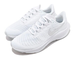 NIKE WMNS AIR ZOOM PEGASUS 37 ナイキ レディースランニングシューズWHITE SILVER 22-10-S#70