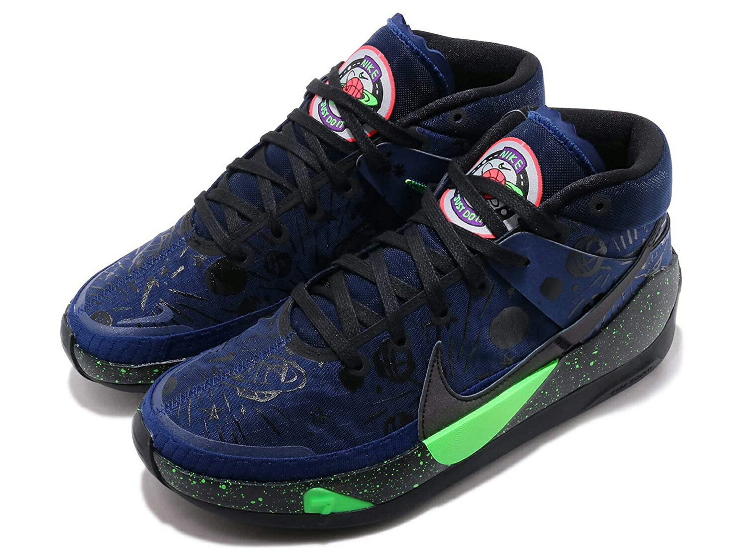 NIKE KD13 EP ナイキ KD13 EP Black Planet of Hoops Kevin Durant メンズ バスケットボール シューズBLUE VOID/BLACK-GREEN STRIKE 20-06-0051#100