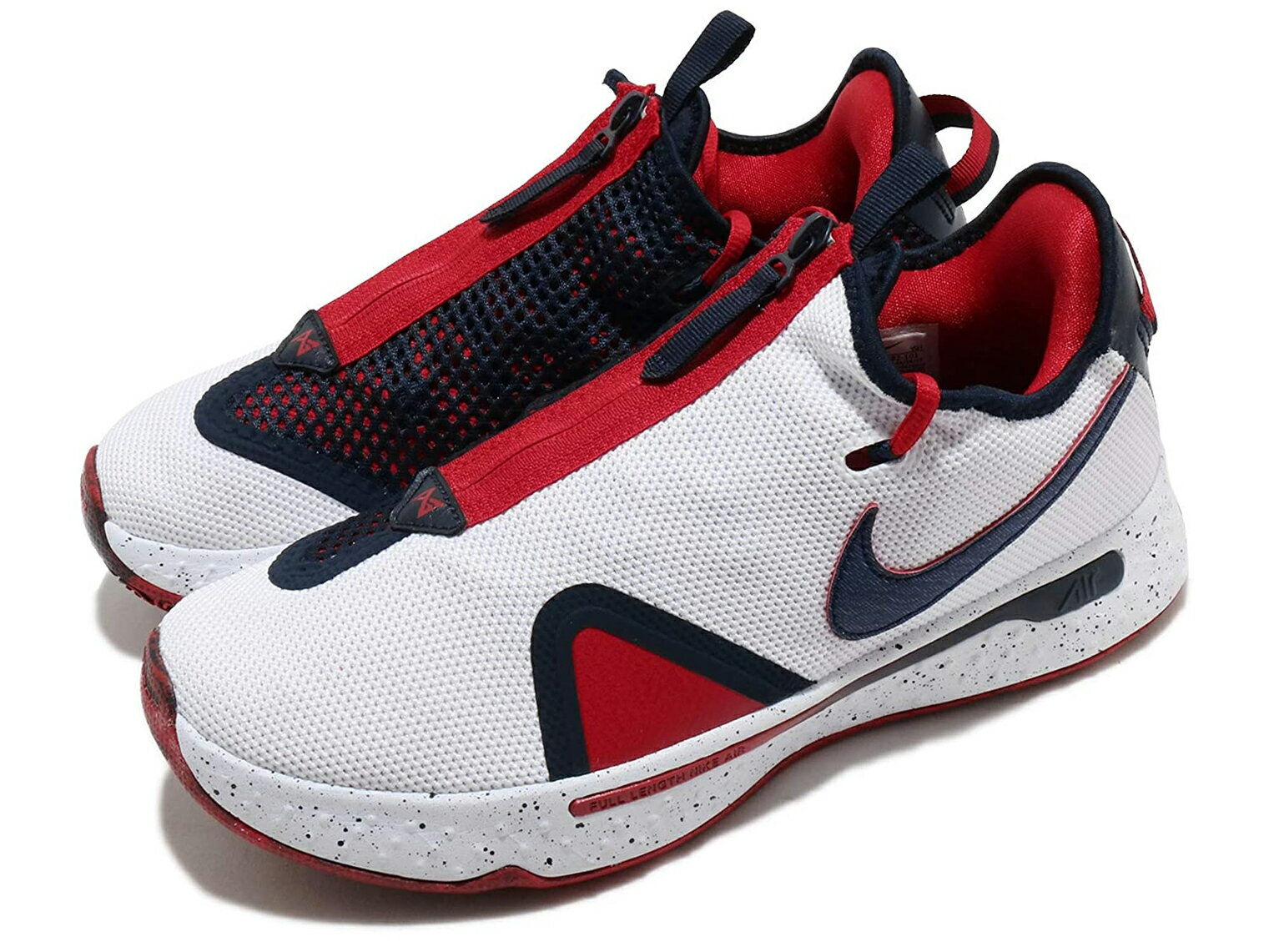 NIKE PG 4 EPナイキ PG 4 EP IV Paul George メンズ バスケットボール シューズWHITE/OBSIDIAN-UNIVERSITY RED 20-10-0108#70