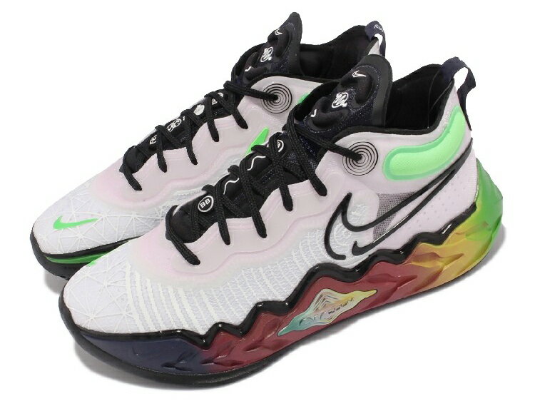 NIKE AIR ZOOM G.T. RUN EPナイキ エア ズーム G.T. ラン EP メンズ バスケットボール シューズ白黒マルチ White/Black-Multi 21-09-08186