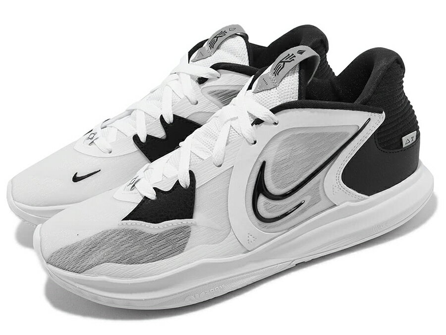 NIKE KYRIE LOW 5 EPナイキ ナイキ カイリー ロー 5 EP白黒 White Wolf Grey Black 22-05-S#100