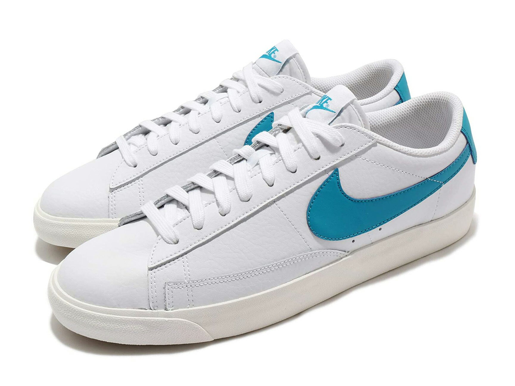 NIKE BLAZER LOW LEATHERナイキ ブレザー ロー レザー 白レーザーブルー WHITE/LASER BLUE-SAIL