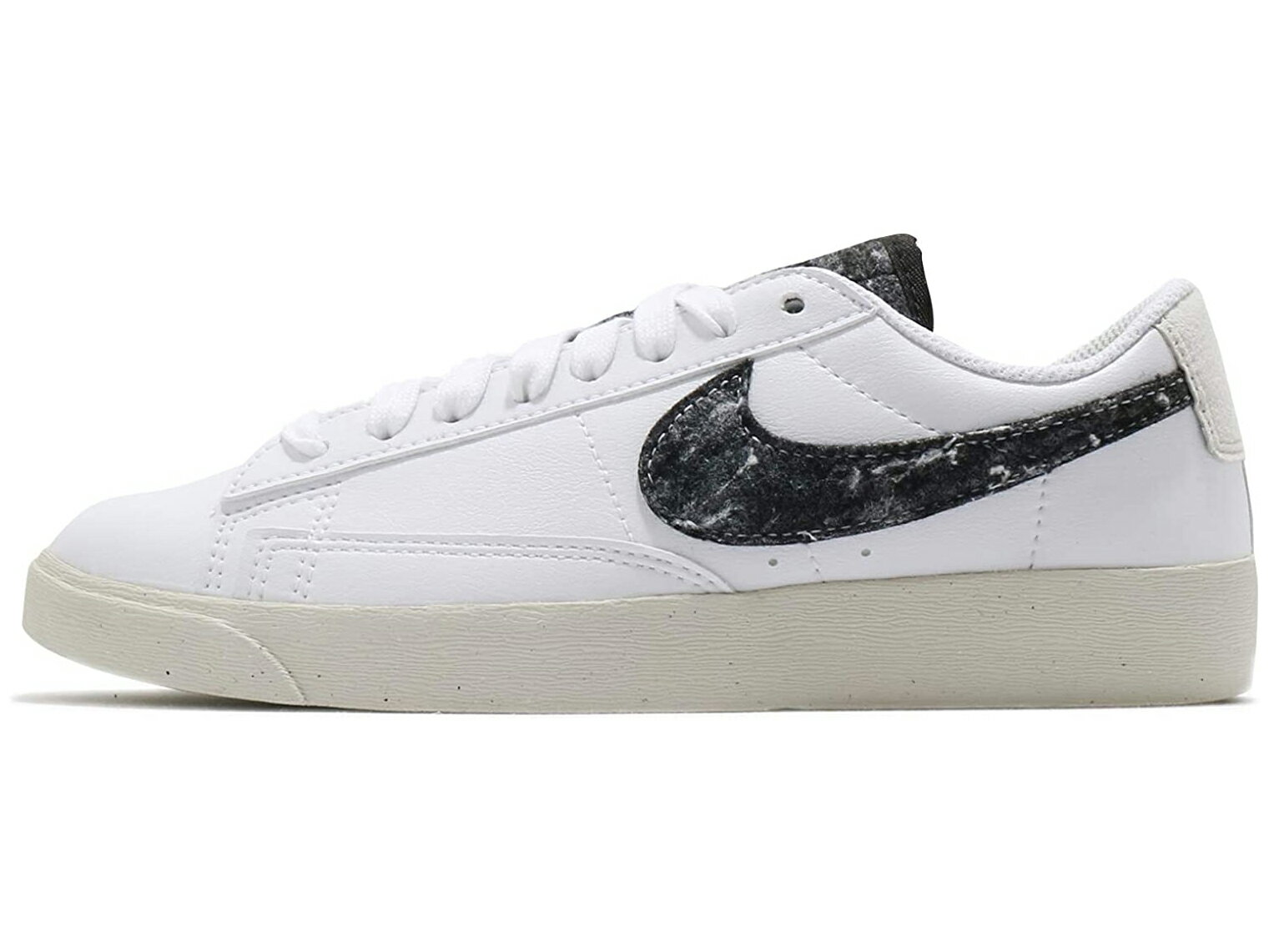 NIKE W BLAZER LOW '77 SE Recycled Wool Packナイキ ブレザ ロー SE レディース カジュアル シューズWhite/White/Black/Light Bone 21-01-043#70