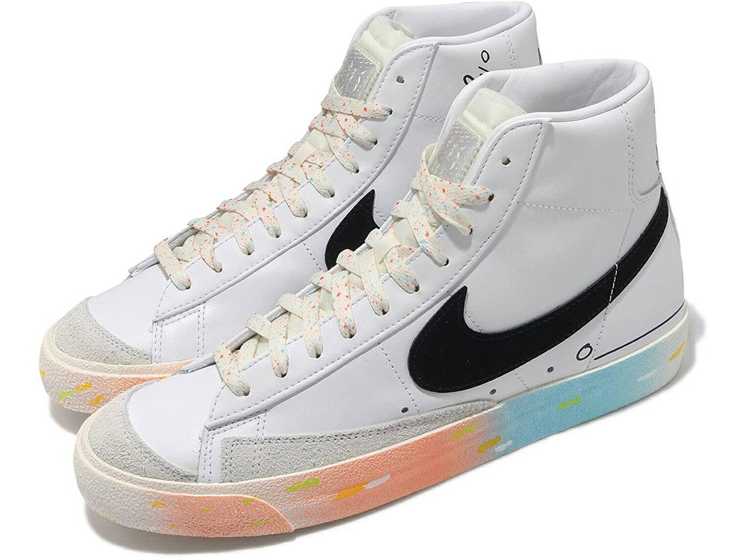 NIKE BLAZER MID 77 VNTGナイキ ブレザ ミッド 77 VNTG メンズ カジュアル シューズWHITE/BLACK-SAIL-TURF ORANGE 21-05-0368#70