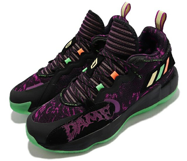 ADIDAS DAME 7 EXTPLY GCA アディダス メンズ　バスケットボールシューズHALLOWEEN LILLARD BLACK 21-11-T#70