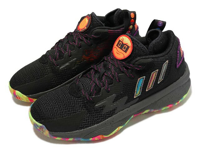 ADIDAS DAME 8 BIG MOOD アディダス メンズ バスケットボール シューズBLACK GREY 22-06-S#70