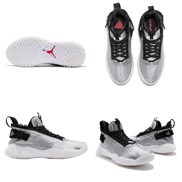 NIKE JORDAN PROTO REACTナイキ ジョーダン プロト リアクト メンズ バスケットボール シューズMETALLIC SILVER/BLACK-PURE PLATINUM