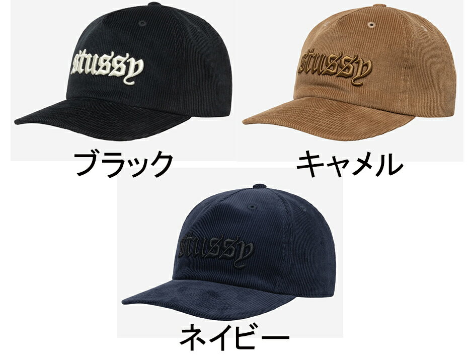 ステューシー ステューシー STUSSY キャップ 帽子【MID-DEPTH OLD ENGLISH STRAPBACK】【オールド イングリッシュ ストラップバック キャップ】