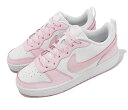 NIKE COURT BOROUGH LOW RECRAFT GSナイキ コート バーロウ ロー リクラフト GS ピンクホワイト PINK/WHITE 23-10-S 70