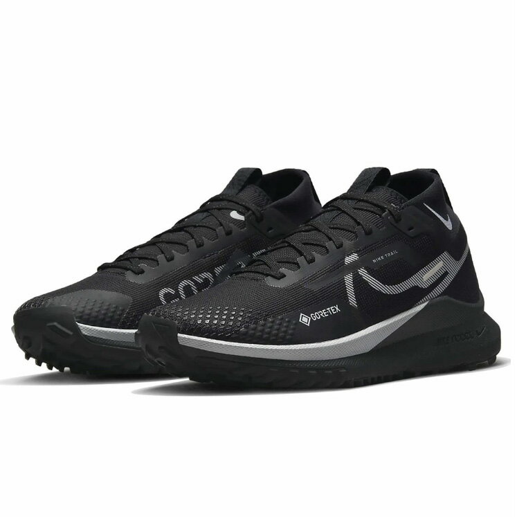 Rakuten - NIKE WMNS REACT PEGASUS TRAIL 4 GTXナイキ ウィメンズ リアクト ペガサス トレイル 4 GTX【GORE-TEX】【ゴアテックス】黒灰銀 BLACK/WOLF GREY-REFLECT SILVER22-10-S#70