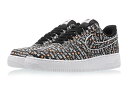 NIKE AIR FORCE1 07 PRM JDI【JUST DO IT】ナイキ エア フォース 1 07 LV8 JDI 黒白BLACK/BLACK-WHITE-TOTAL ORANGE