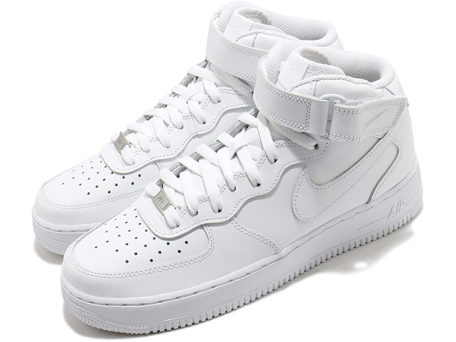 NIKE AIR FORCE 1 MID 07ナイキ エア フォース 1 ミッド 07 メンズ カジュアル シューズ白白 WHITE/WHITE -J