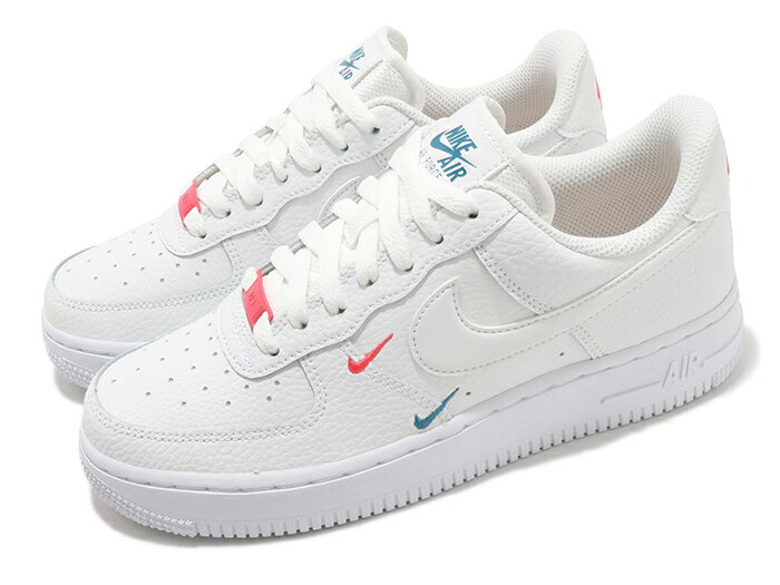 NIKE WMNS AIR FORCE 1 07 ESSナイキ ウィメンズ エア フォース 1 07 エッセンシャル白白赤 WHITE/WHITE-SOLAR RED