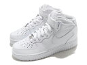 NIKE WMNS AIR FORCE 1 07 MIDナイキ エア フォース 1 ミッド レディース カジュアル シューズ白白 WHITE 21-02-031