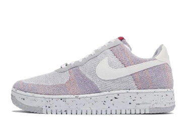 NIKE AIR FORCE 1 CRATER FLYKNITナイキ エア フォース 1 クレーター フライニット メンズ カジュアル シューズウルフグレー/ピュアプラチナム/ジムレッド/ホワイト