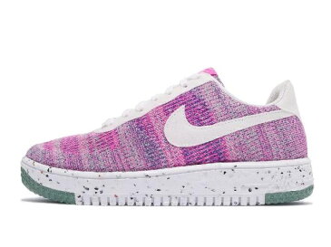 NIKE WMNS AIR FORCE 1 CRATER FLYKNITナイキ エア フォース 1 クレーター フライニット レディース カジュアル シューズ フューシャグロー/ピンクブラスト/グリーン/ホワイト