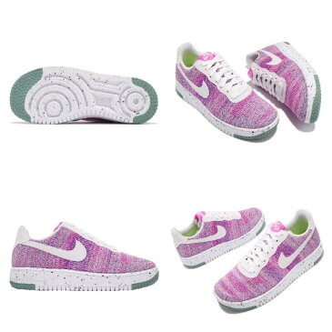 NIKE WMNS AIR FORCE 1 CRATER FLYKNITナイキ エア フォース 1 クレーター フライニット レディース カジュアル シューズ フューシャグロー/ピンクブラスト/グリーン/ホワイト