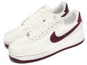 NIKE AIR FORCE 1 07 CRAFTナイキ エア フォース 1 07 クラフト白赤茶 Sail/Dark Chocolate -J