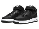 NIKE AIR FORCE 1 MID 07【STUSSY】【ステューシー】ナイキ エア フォース 1 ミッド 07 黒黒白 BLACK/BLACK-BLAC