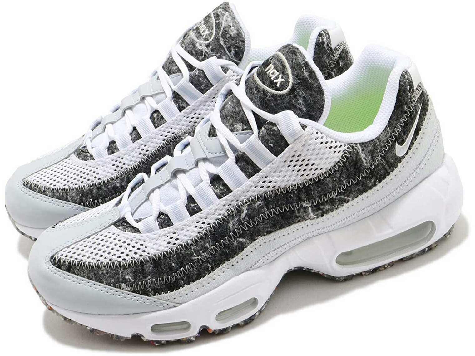 NIKE WMNS AIR MAX 95 SEナイキ ウィメンズ エア マックス 95 SE 白灰 AURA/AURA-LT SMOKE GREY-OFF 21-01-0324 80