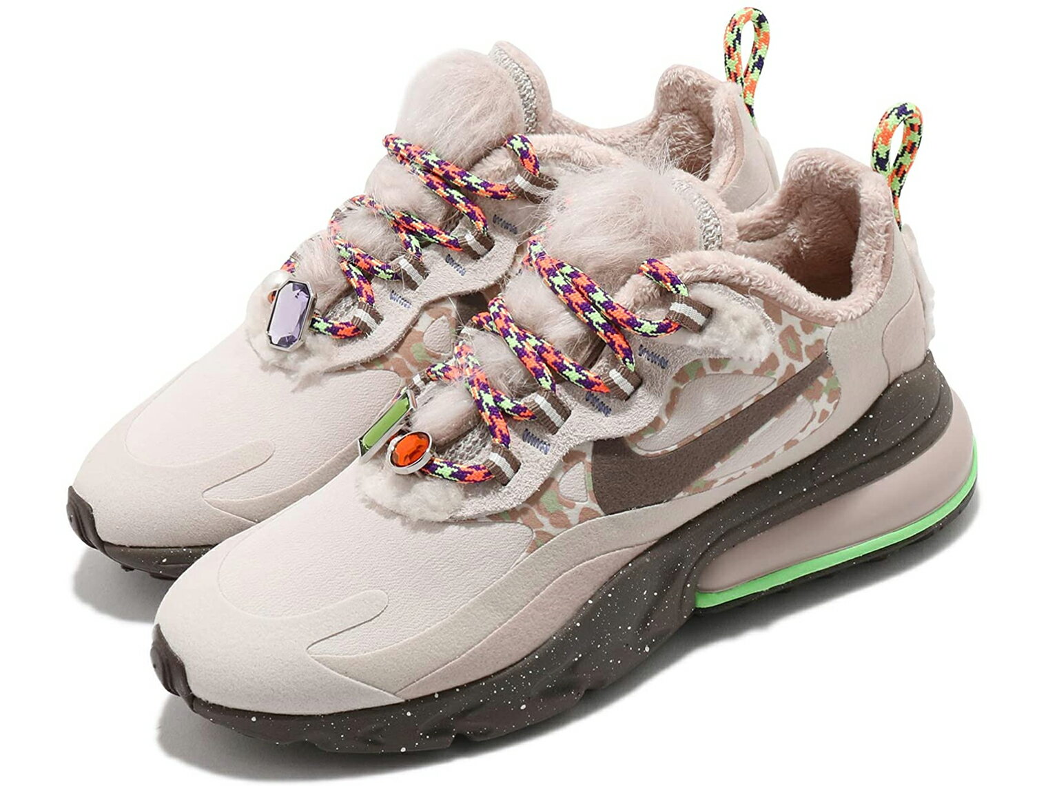 NIKE W AIR MAX 270 REACT Mountain Climbing Orewoodナイキ エア マックス 270 リアクト レディース カジュアル シューズLT OREWOOD BRN/ENIGMA STONE 21-01-071#70