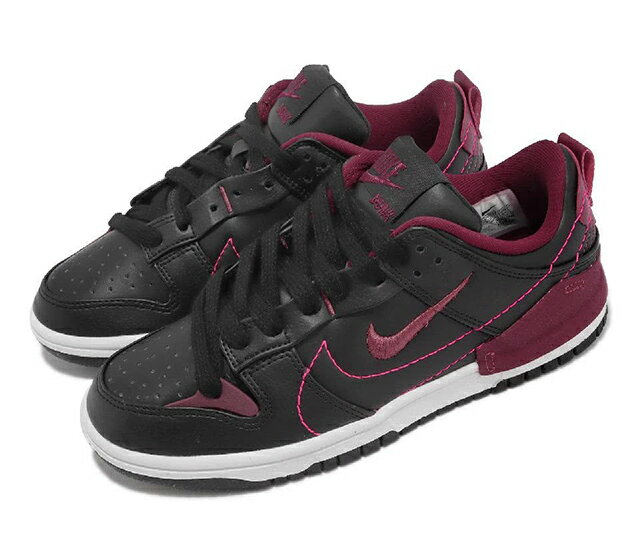 NIKE WMNS DUNK LOW DISRUPT 2ナイキ レディースカジュアルシューズBLACK RED 23-02-S#80