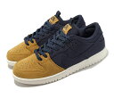 NIKE SB DUNK LOW PRO PRMナイキ メンズカジュアルシューズNAVY 23-06-S#100