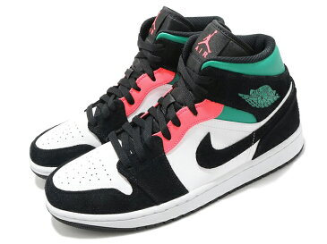 NIKE AIR JORDAN 1 MID SE【South Beach】ナイキ エアジョーダン 1 ミッド SE【サウスビーチ】ホワイト ブラック グリーン ホットパンチ